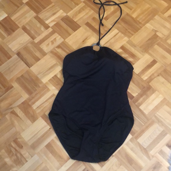 MICHAEL KORS black 1 piece bathing suit size 12 - Picture 9 of 9